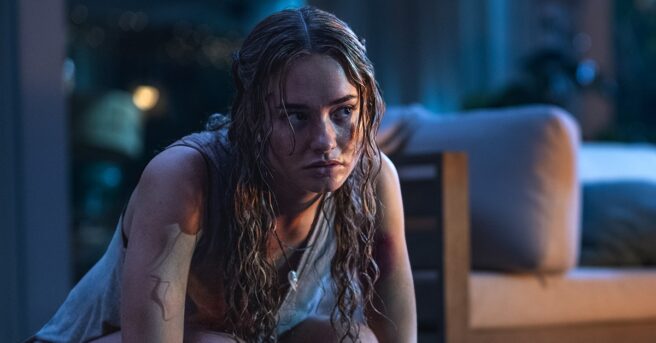 Primate reaches theatres soon, and a newly unveiled clip gives a preview of a creepy moment involving a rabies-crazed chimp