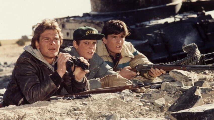 Patrick Swayze C. Thomas Howell Charlie Sheen Red Dawn